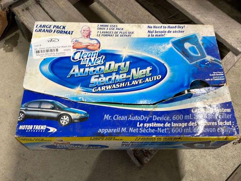 Mr. Clean Auto Dry Car Wash Kit Yorkton Auction Centre