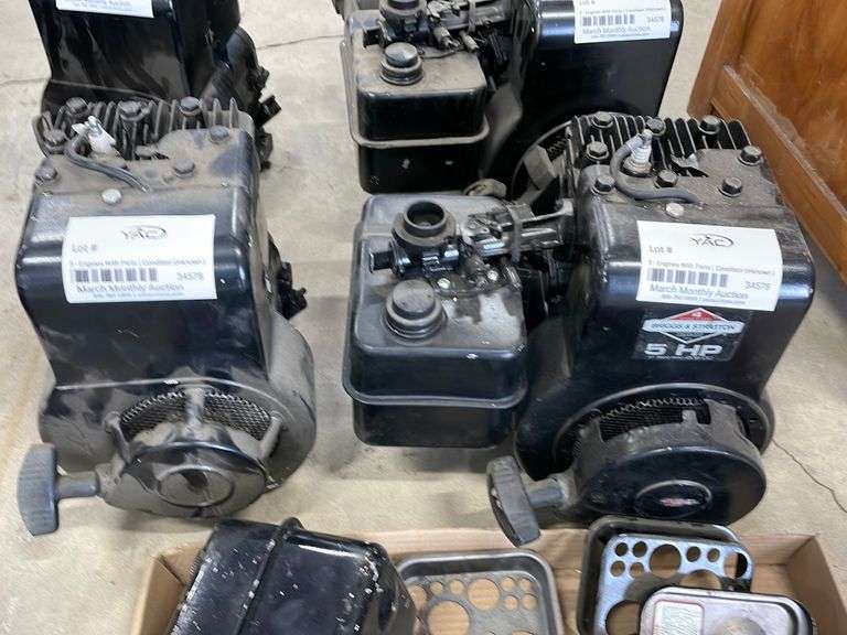 5 Engines With Parts Yorkton Auction Centre