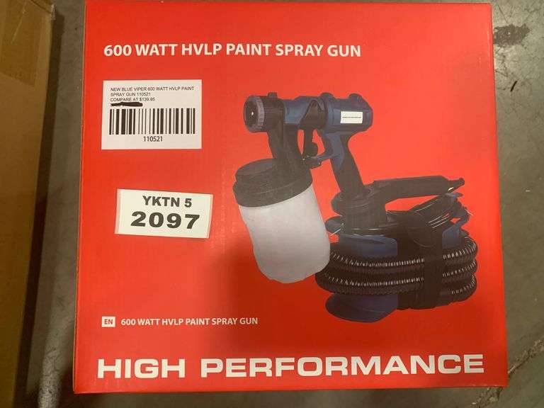 BLUE VIPER 600 WATT HVLP PAINT SPRAY GUN Yorkton Auction Centre