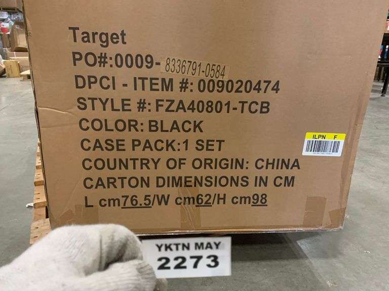 ALUMINUM SLAT 4PK PATIO DINING CHAIR BLACK PROJECT 62™ Yorkton