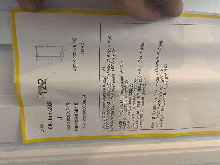 2 Windows Yorkton Auction Centre