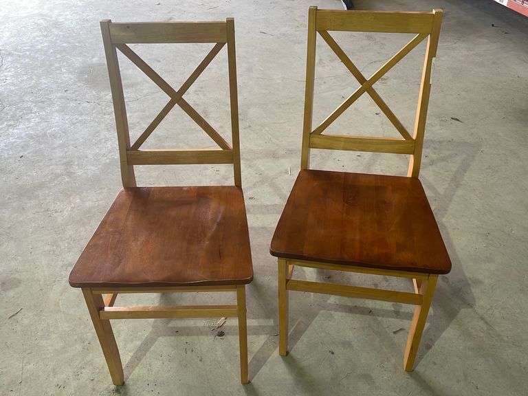 2 Wood Chairs Yorkton Auction Centre