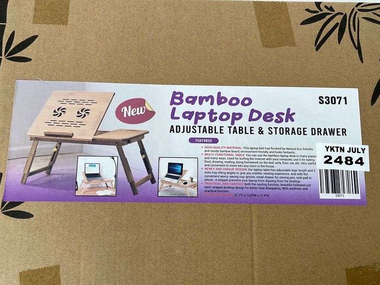 Bamboo Laptop Table Yorkton Auction Centre