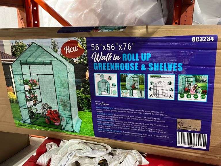 Greenhouse and Shelves Yorkton Auction Centre