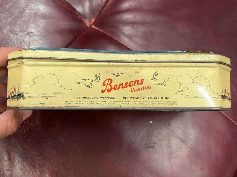 Bensons Candies Tin Yorkton Auction Centre