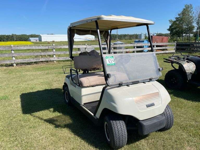 1998 Yamaha Golf Cart Russell, Mb JN6220213 Yorkton Auction Centre