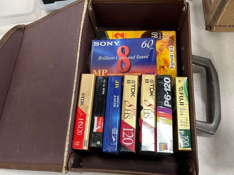 Assorted Cassettes & Video Camera Tapes Yorkton Auction Centre