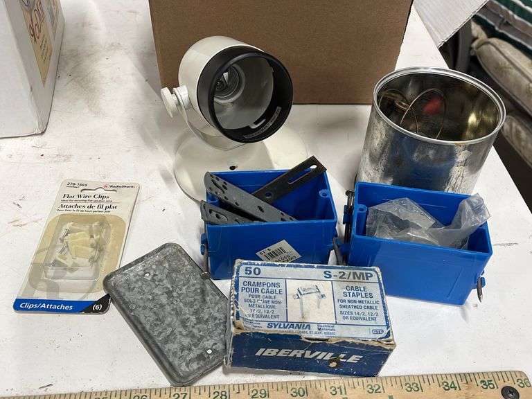 Assorted Electrical Plugs, Light Switches, Boxes Yorkton Auction Centre