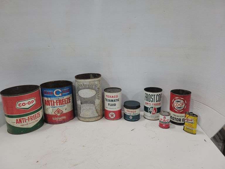 Various Advertising Tins Yorkton Auction Centre