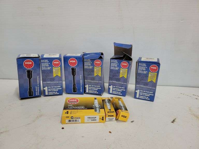Assorted Spark Plugs & CoilOn Plug Boots Yorkton Auction Centre