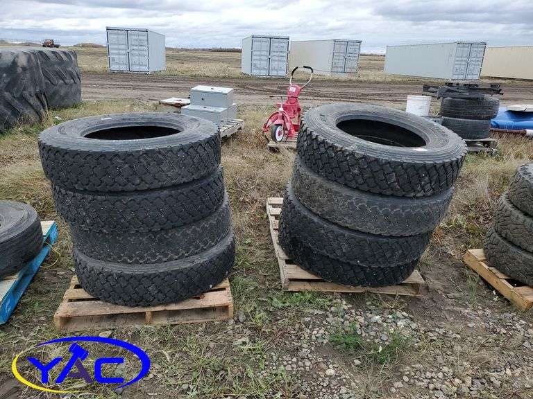 8 11R24.5 Tires Yorkton Auction Centre