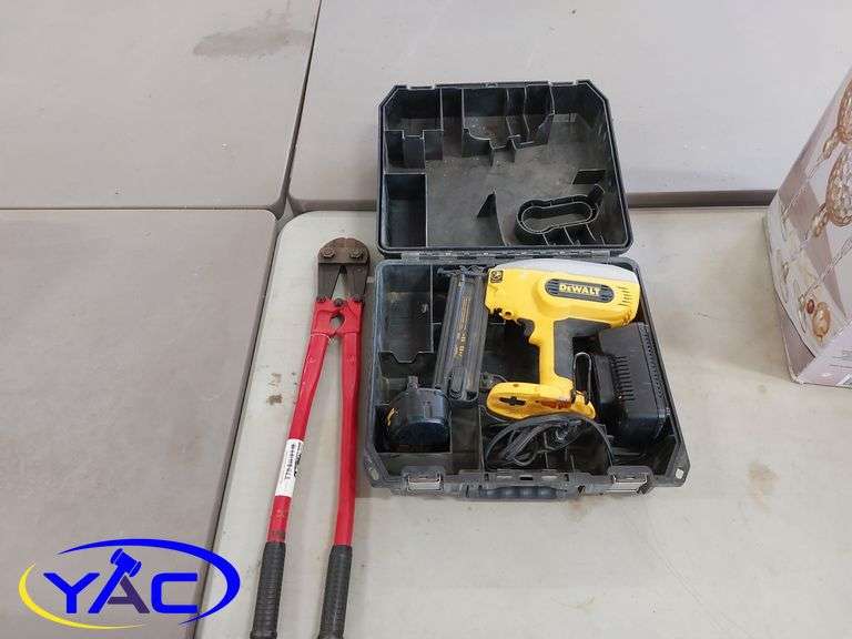 Dewalt Nailer and Bolt Cutters Yorkton Auction Centre