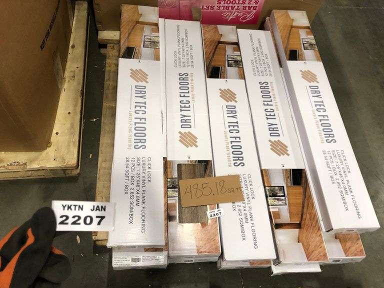 485.18 SQ FT CLICK LOCK LUXURY VINYL PLANK FLOORING Yorkton Auction