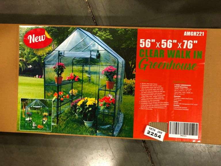 CLEAR WALK IN GREENHOUSE Yorkton Auction Centre