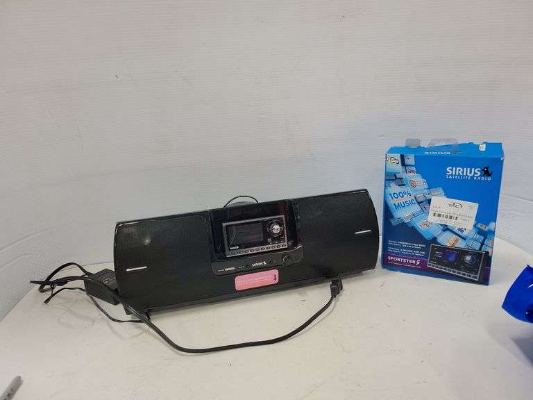 Sirius Radio Car Kit & Boom Box Yorkton Auction Centre