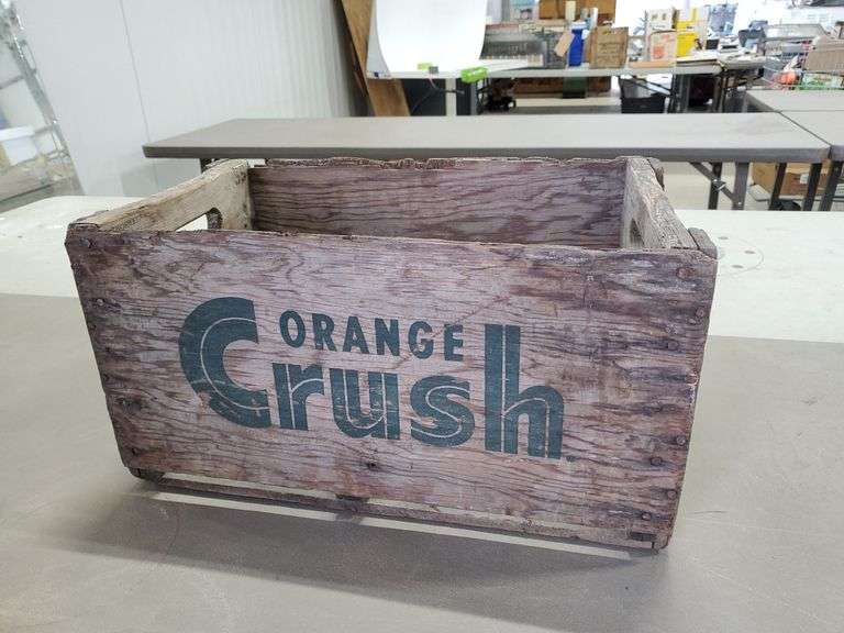 Orange Crush Crate Yorkton Auction Centre