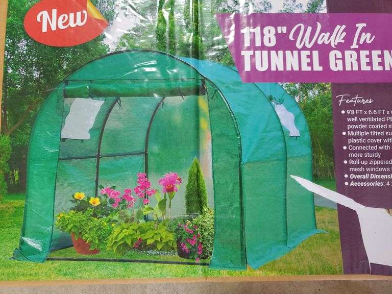 118" Walk In Tunnel Greenhouse Yorkton Auction Centre