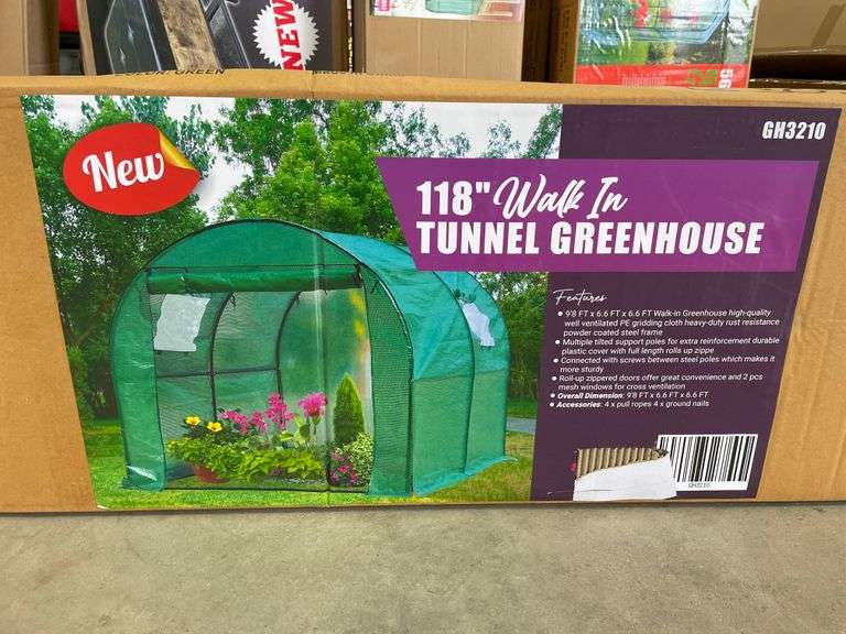 118" Walk In Tunnel Greenhouse Yorkton Auction Centre