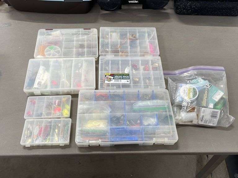 Box Of Fishing Supplies Yorkton Auction Centre