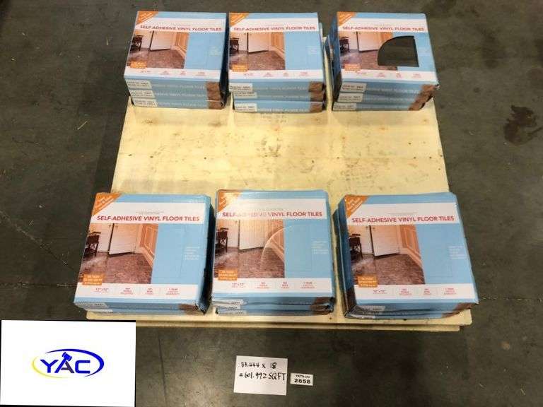 601.992 SQ FT TILE COLLECTION ADHESIVE VINYL FLOOR TILES Yorkton