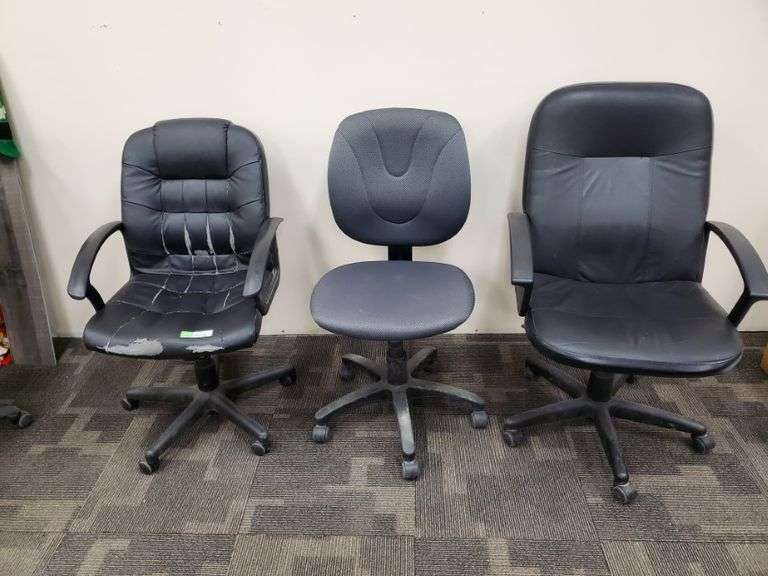 3 Office Chairs Yorkton Auction Centre
