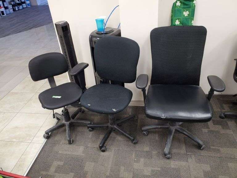 3 Office Chairs Yorkton Auction Centre