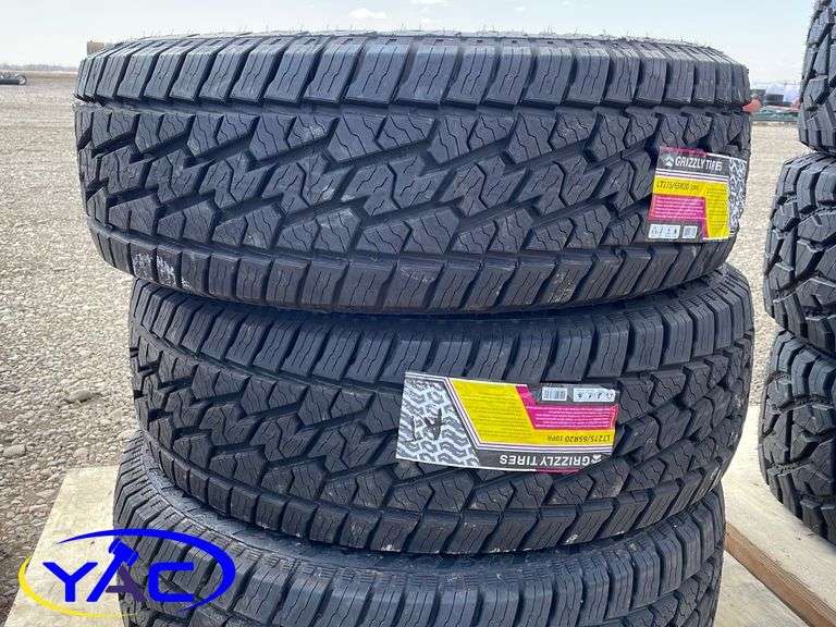 3 275/60R20 Tires BIDDER MUST PAY 3X BID PRICE Yorkton Auction Centre