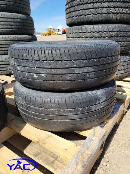 2 - 215/65R16 5 Bolt Mopar Rims and Tires - Yorkton Auction Centre
