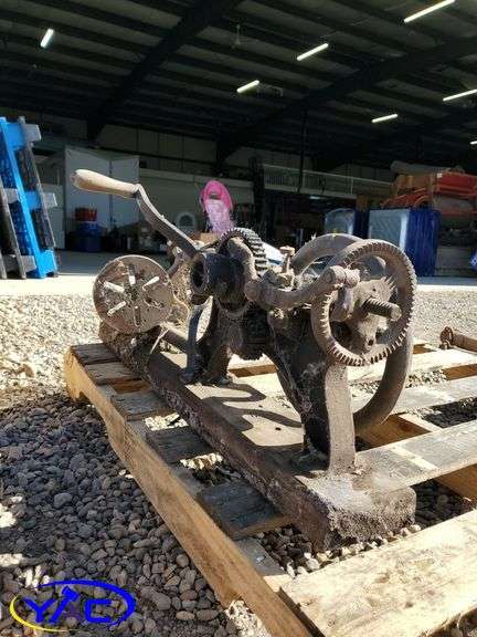 Antique Hand Operated Drill Press - Yorkton Auction Centre