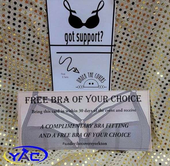 Gift Certificate Under The Covers Complimentary Fitting and FREE