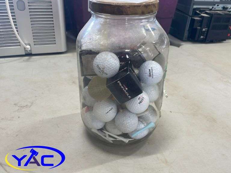 Jar of Golf Balls Yorkton Auction Centre