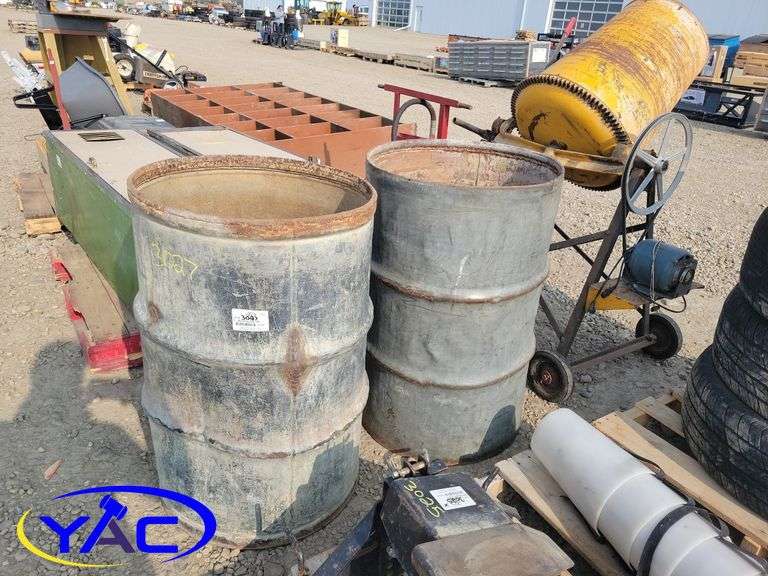 2 Burning Barrels Yorkton Auction Centre