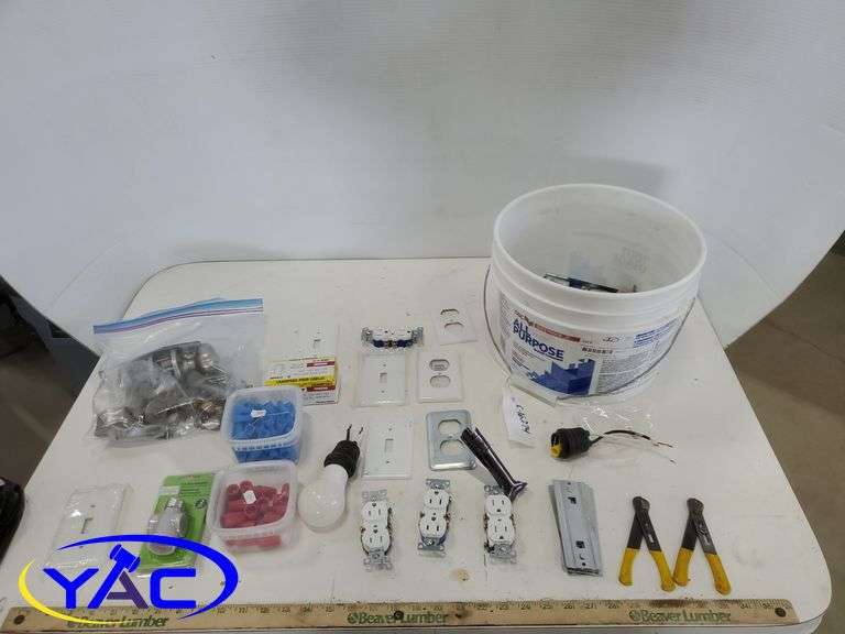 Electric Plugs / Staples / Connectors / Covers Yorkton Auction Centre