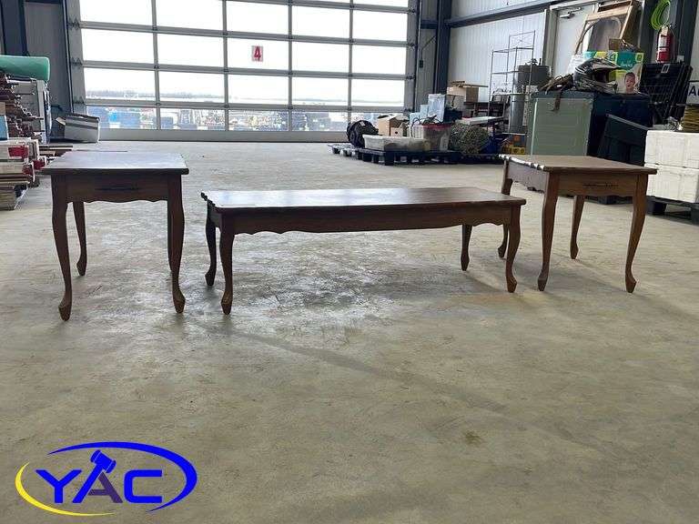 Antique Coffee Table and End Tables Yorkton Auction Centre