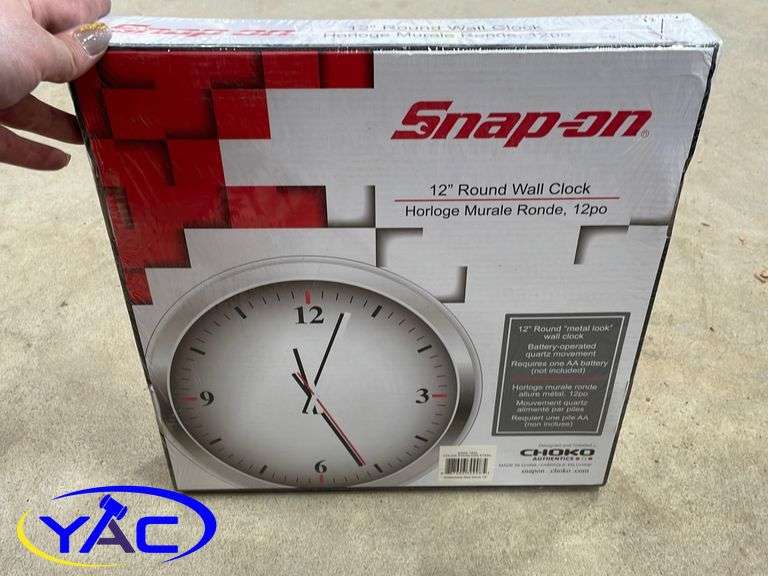 Snap On Clock Yorkton Auction Centre