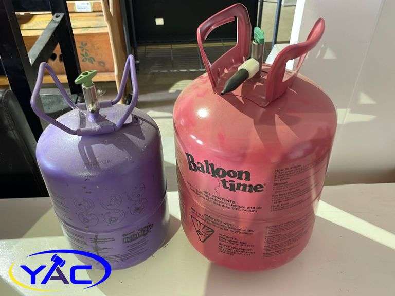 2 Empty Helium Tanks Yorkton Auction Centre