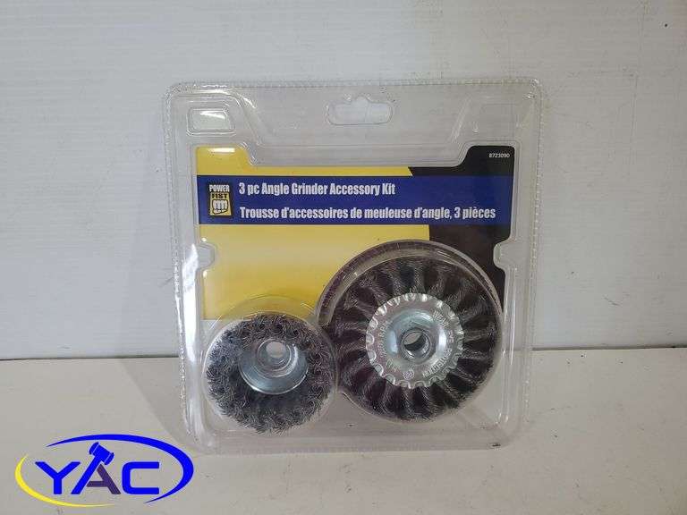3 PC Angle Grinder Accessory Kit Yorkton Auction Centre