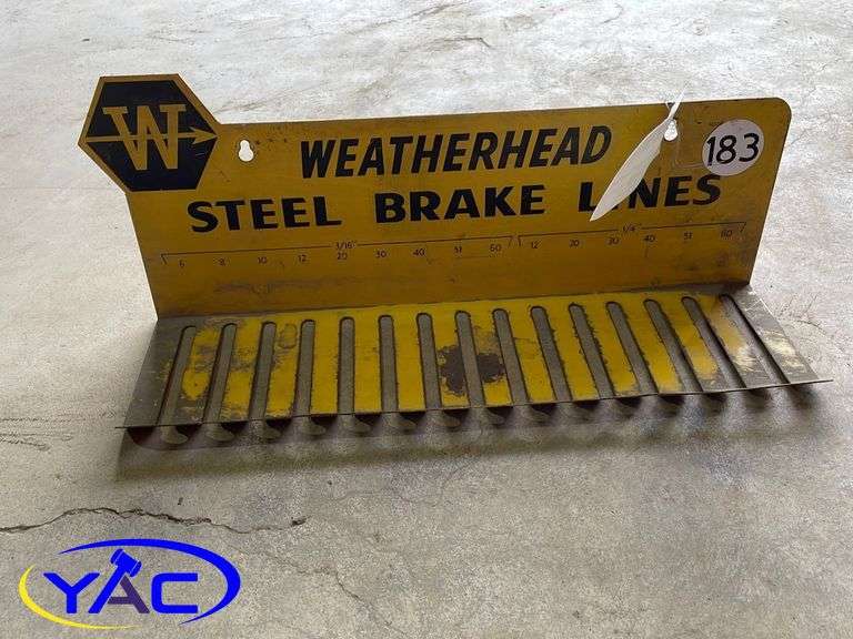 Steel Brake Line Display Yorkton Auction Centre