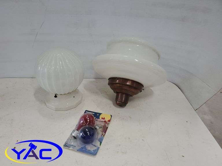 2 Old Light Fixtures Yorkton Auction Centre