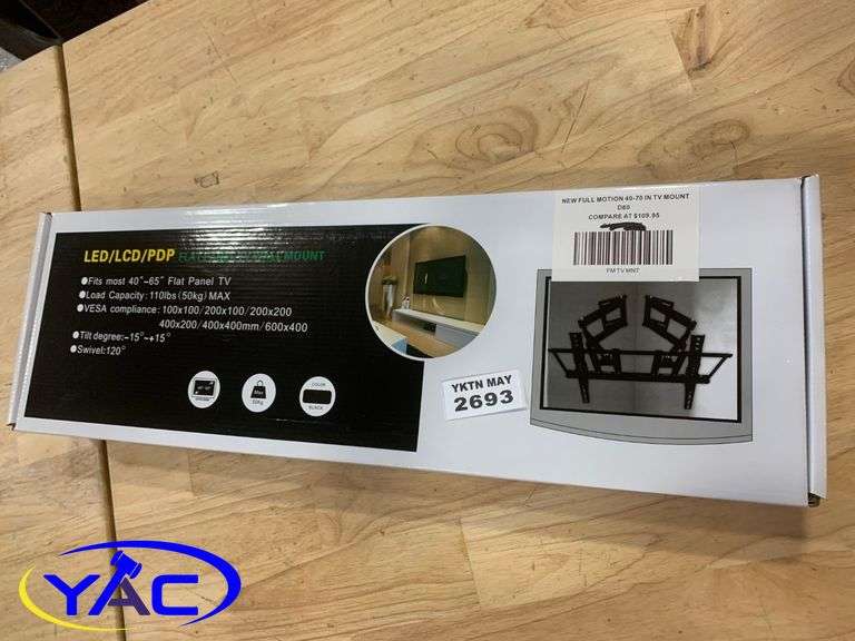 thumbnail image 2 of Dealworthy Full Motion TV Mount - Fits 40 To 90 Inch Screens (Open Box) 2 of 5