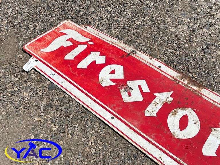 6' Firestone Sign Circa 1970's Yorkton Auction Centre