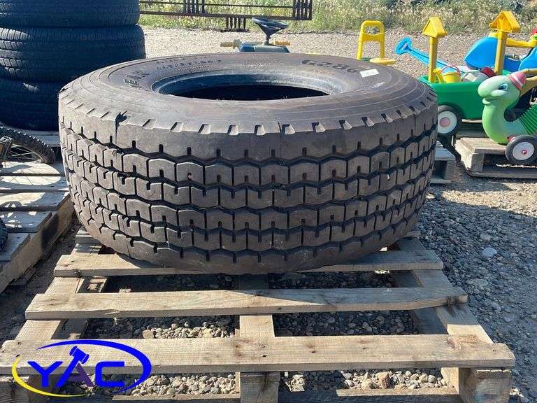 445/65R22.5 Semi Tire Yorkton Auction Centre