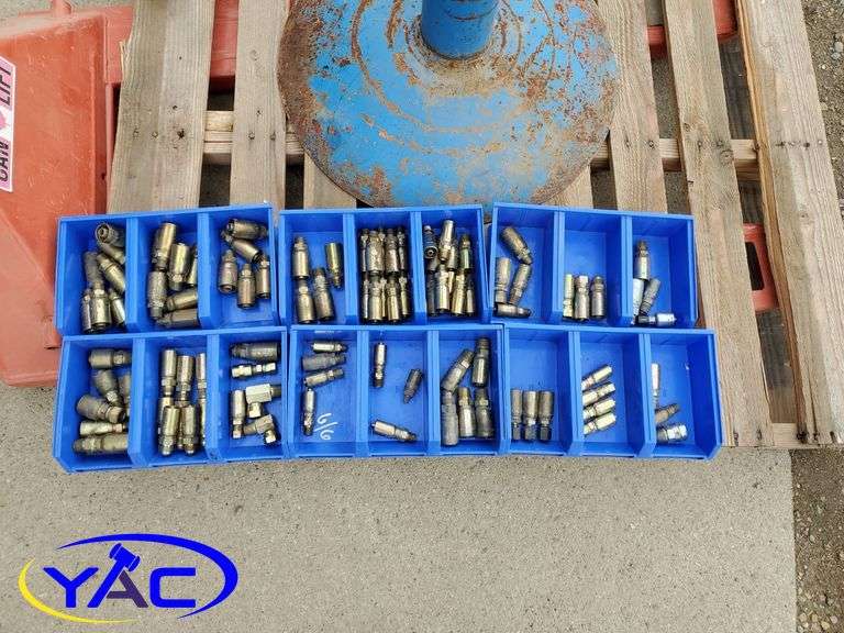 6 Trays of Hydraulic Hose Fittings Yorkton Auction Centre