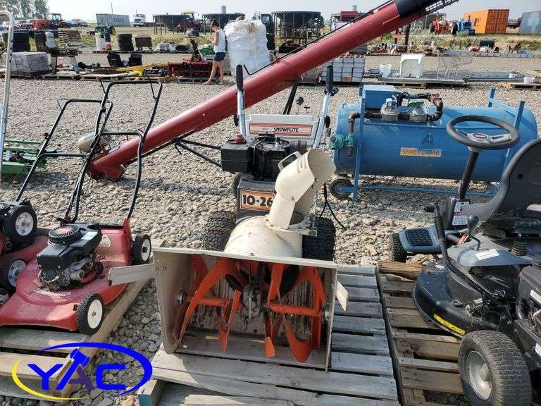 Snowflite Snow Blower Yorkton Auction Centre