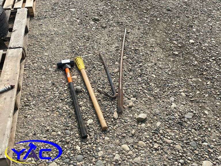 Pick Axe Handle / Sledge Hammer / Pry Bars Yorkton Auction Centre