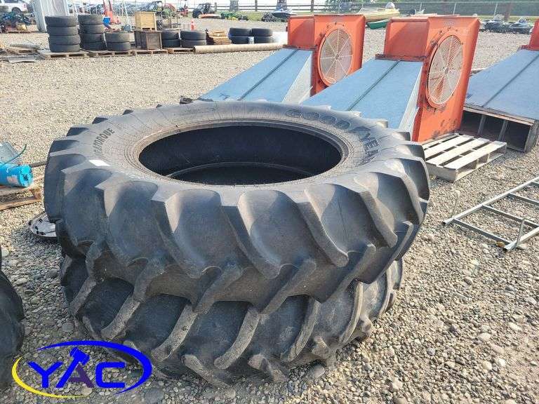 2 Goodyear 18.4X38 Tires Yorkton Auction Centre