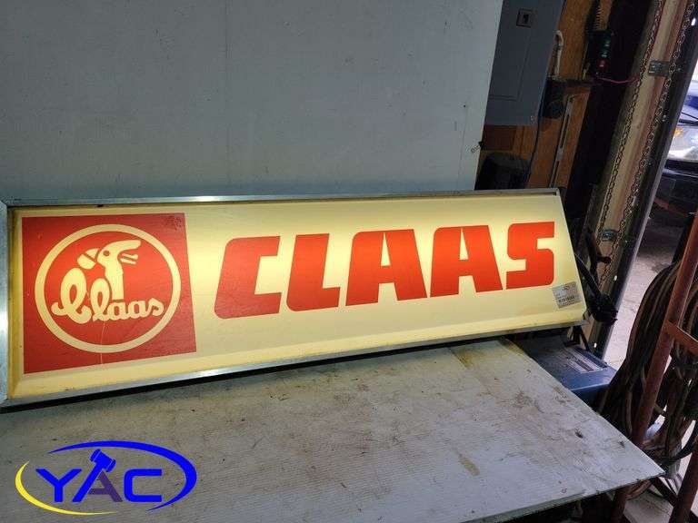 Claas Sign - Yorkton Auction Centre