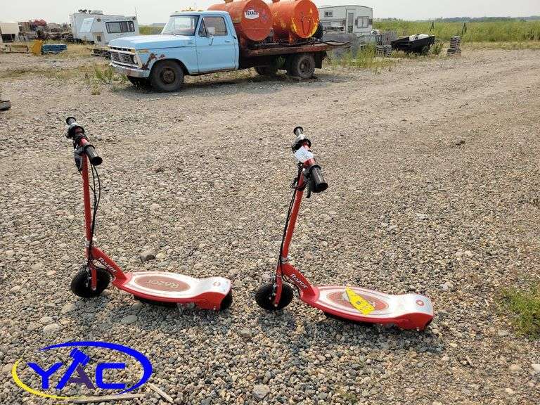 2 Electric Scooters Not Working Yorkton Auction Centre
