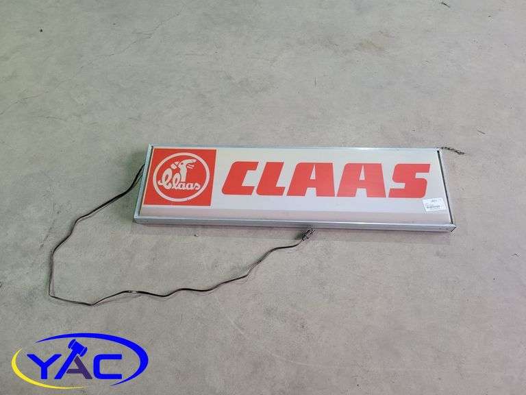 Claas Sign - Yorkton Auction Centre