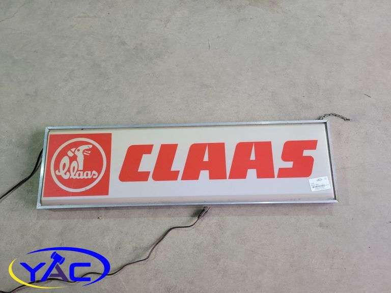 Claas Sign - Yorkton Auction Centre
